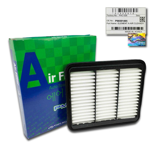 Imagen 1 de 9 de Filtro Aire Motor Chevrolet Spark 2008 2009 2010 Original