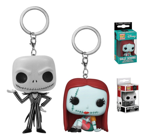 Llavero Funko Pop Pareja Jack Y Sally Sewing Coleccionables 