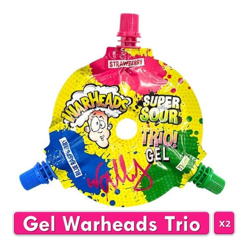 Caramelo Liquido Warheads Gel Trio X2