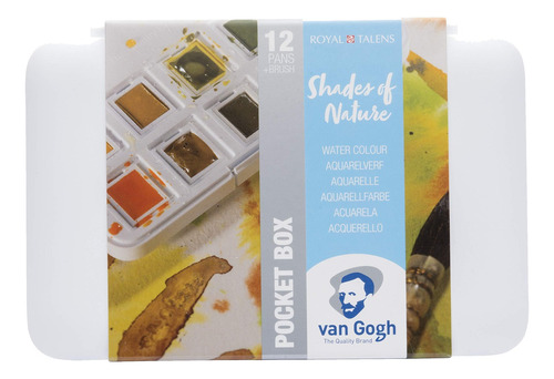 Van Gogh X12 Pocket Box Colores Shades Naturaleza Acuarelas