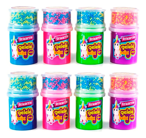 Geleca Gelelé Mix Slime Unicórnio - 152g Doce Brinquedo
