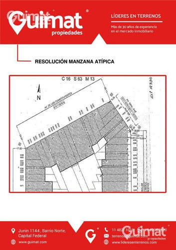 Imagen 10 de 16 de Terreno - Villa Urquiza - Lideres En Terrenos - Guimat Propiedades