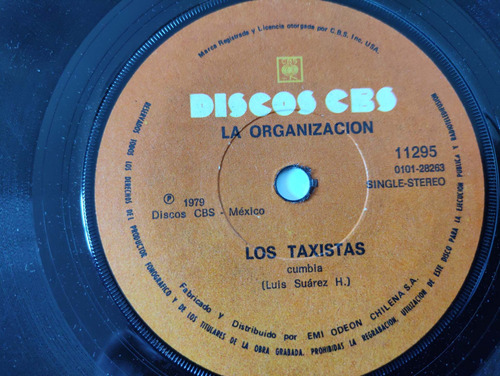 Vinilo Single La Organizacion    Los Taxistas - ( B104