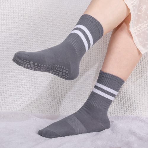 4 Pares Calcetines De Yoga Con Franjas Calceta Unisex