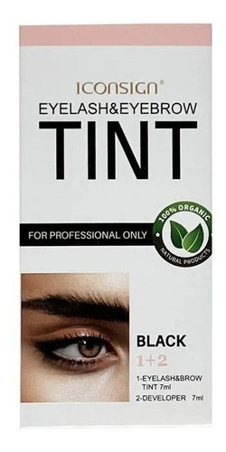 Tinte Orgánico Profesional Para Pestañas Y Cejas