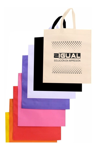 Bolsa Tela Personalizada X10 Unids Med.30x40cm (min 1000u.)