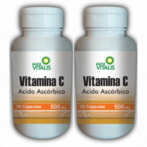 Vitamina C 2 Frascos 90 Capsulas C/u