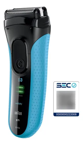 Afeitadora Eléctrica Braun 3040s Series 3 Negro/azul