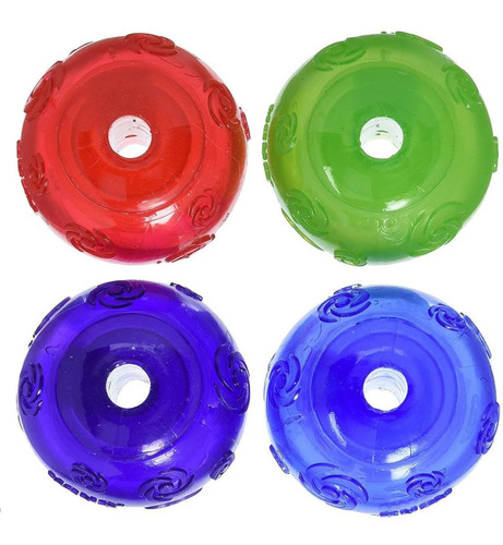 Kong Squeezz Ball Medium Surtido Colores Verde, Rojo, Azul, 