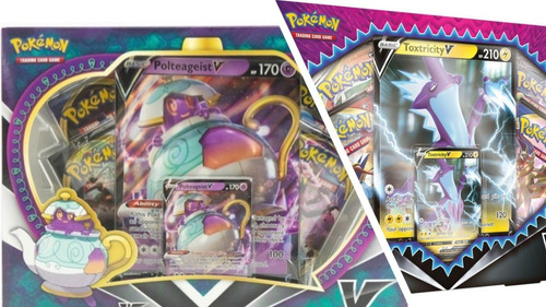 Box Pokémon Coleção Polteageist V + Toxtricity V - Copag