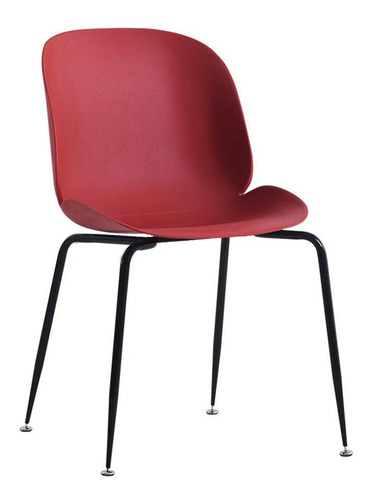 Silla Gubi Beetle Boob Eames Rojo Diseño / Kubus