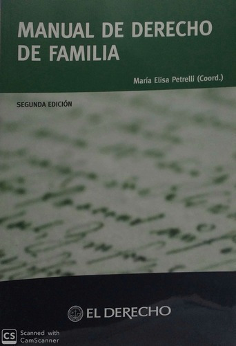 Manual De Derecho De Familia - Petrelli, Coordinador, De Petrelli, Coordinador. Editorial El Derecho En Español