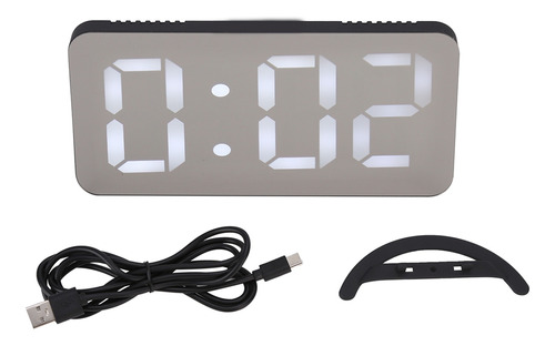 Reloj Digital Multifunción Con Alarma Led, 2 Puertos Usb, Au