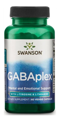 Gabaplex Swanson Gaba, Teanina Y Tirosina 60cap (pack De 3)