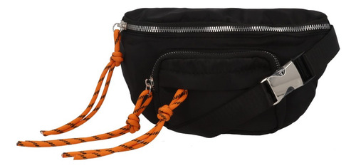 Bolso Mujer Riñonera Color Negro 871-38 Negro Lisa Negro
