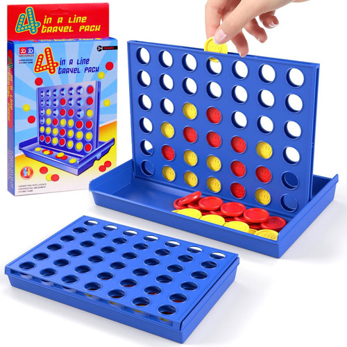 Juego De Mesa 4 En Fila Clásico Para 2 Jugadores