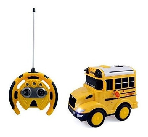 Powertrc R / C School Bus Radio Control Toy Car Para Niños 