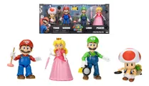 Comprar Super Mario Bros Movie Luigi Peach Toad Nintendo Articulados