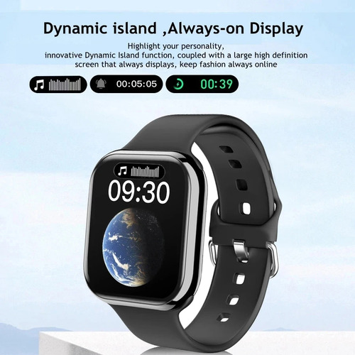 Watch9 Man Gps Para Apple Always Call Health Nfc Smartwatch