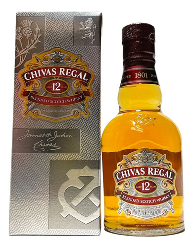 Whisky Chivas 12 Años 200 Ml C/estuche, Ideal Para Regalar!!