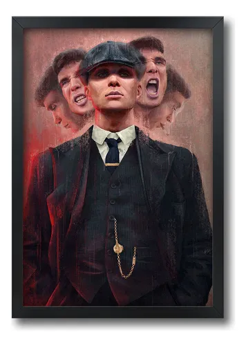 Quadro Series De Tv Peaky Blinders Com Moldura A3 42x30cm B