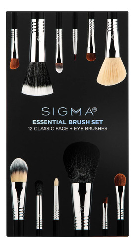 Set De 12 Brochas De Maquillaje Sigma Beauty Essential