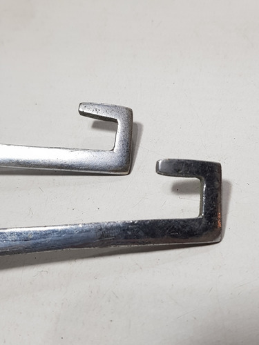 Imagen 4 de 8 de Antiguas Ménsulas Bronce Niquelado Baño Repisa Mag 59231