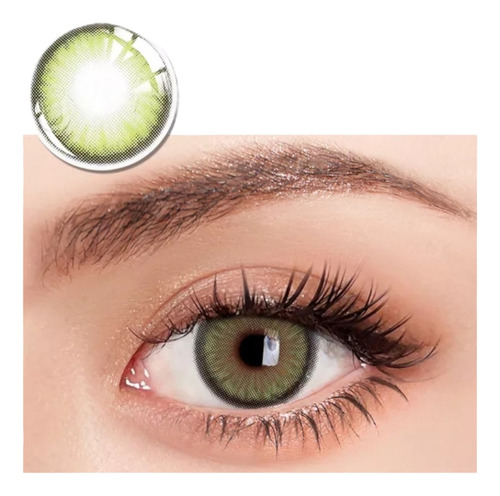 Lentes De Contacto Modelo Mirage Colores 1 Año Color Verde