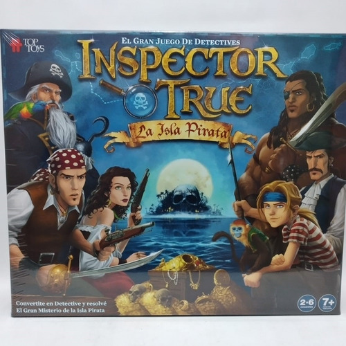 Inspector True- La Isla Pirata- Top Toys Juego De Mesa