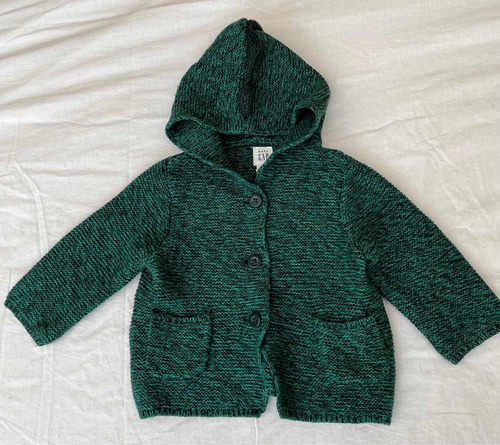 Saco De Hilo Baby Gap - Con Capucha Dinosaurio- 3-6 Meses