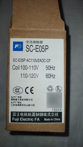 Contactor Fuji Electric Sc-e05p 110v Para Escalera Otis