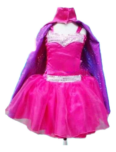 Vestido Disfraz Barbie Power Girl