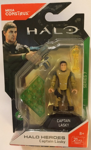 Mega Construx Halo Heroes Captain Lasky Y Sesa Refumee Nuevo