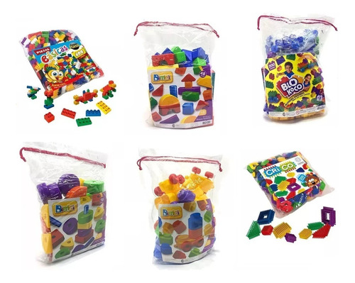 Combo Didactico Bloques Encastre Rasti Apilables Infancia