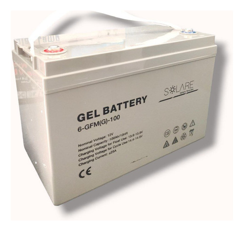 Baterías De Gel 12v 100ah Libre Mantenimiento Solar Ups.