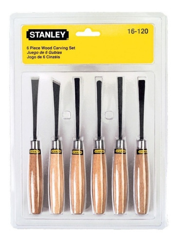 Juego De Gurbias Marca Stanley X 6pz 16-120 Color Amarillo
