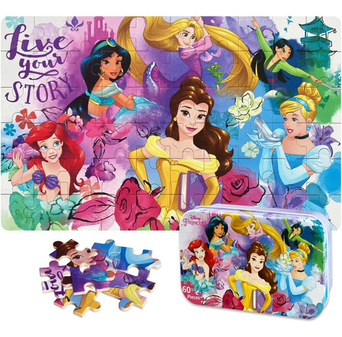 Neilden Disney Princess Jigsaw Puzzles Para Niños De 4 A 8 