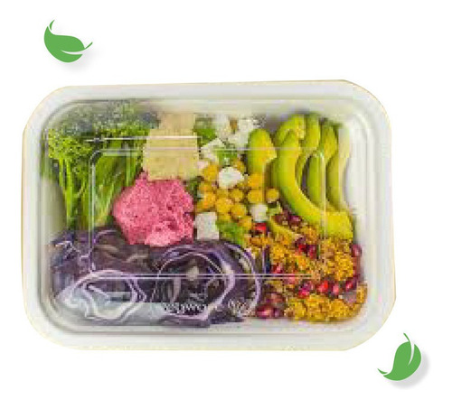 Imagen 3 de 6 de Charola Compostable 24oz (710 Ml). / 600 Pzas.