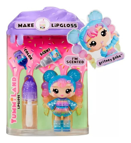 Yummiland Muñeca Britney Boba Con Brillo De Labios / H