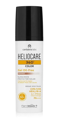 Heliocare 360 Gel Oil Free Toque Seco Spf50 Con Color