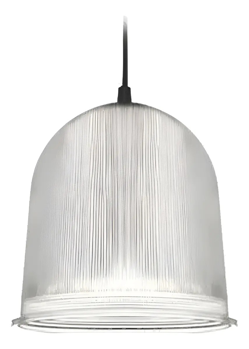 Pack X 4 Lampara Luz Colgante Galponera Techo 25cm Traslúcido