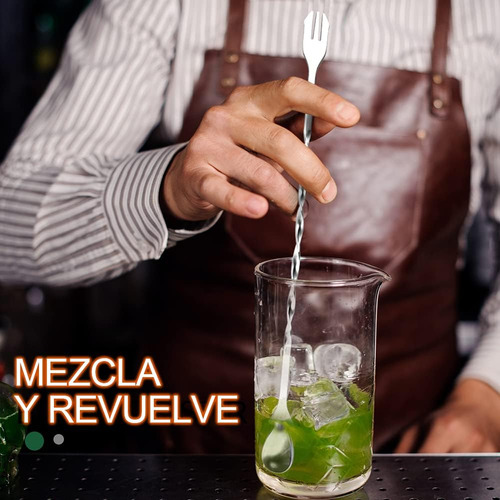 Set De Cóctel De Acero Inoxidable Con Cuchara Para Mezclar
