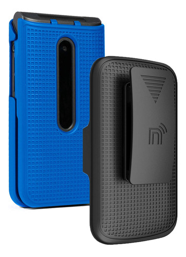 Funda Clip Para LG Wine 2 Lte Color Azul Cobalto Presion Us