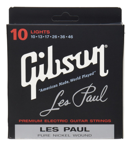 Cuerdas Eléctricas Gibson Les Paul Premium, 10-46.