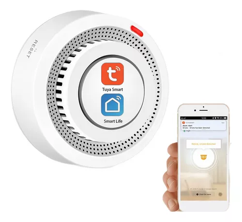 Detector Humo Sensor Wifi Tuya App Smartlife Alarma Incendio