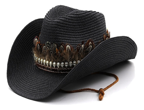 Fwefww Sombrero De Playa De Vaquero Para Hombre, Sombrero