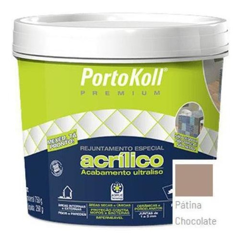 Rejunte Acrílico Portokoll Premium - Patina Chocolate