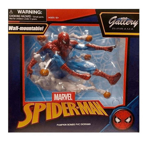 Estatua de bombas tipo calabaza de Spider-Man, Marvel Gallery, 14 cm