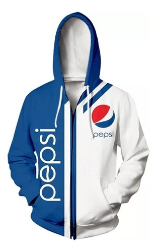 Sudadera Cremallera Style Casual Bebida Pepsi Tendencia