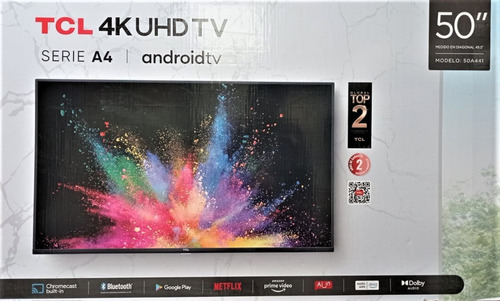 Imagen 7 de 7 de Pantalla Tcl 50 Smart Tv 4k Uhd Android Tv Bluetooth 50a441